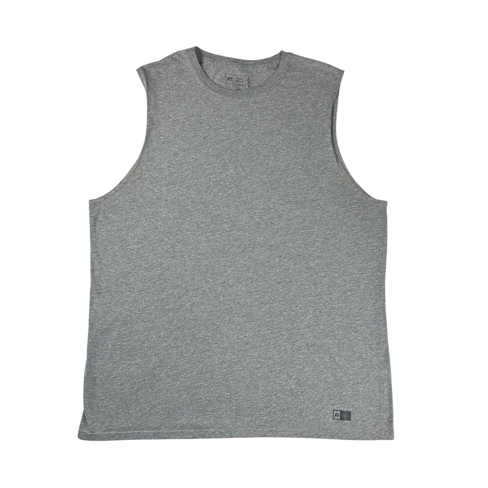 Russell‎ Athletic Mens Muscle Tank Top Heather Gray Sleeveless Gym Shirt XL